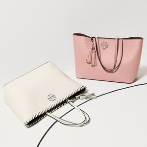 NWT Tory Burch McGraw Leather tote